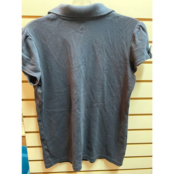 Girls Navy Blue Collard Uniform Shirt Size XL - Picture 4 of 4